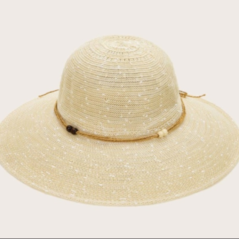 Sunflower Boho Floppy Beige Straw Hat - Picture 5 of 11
